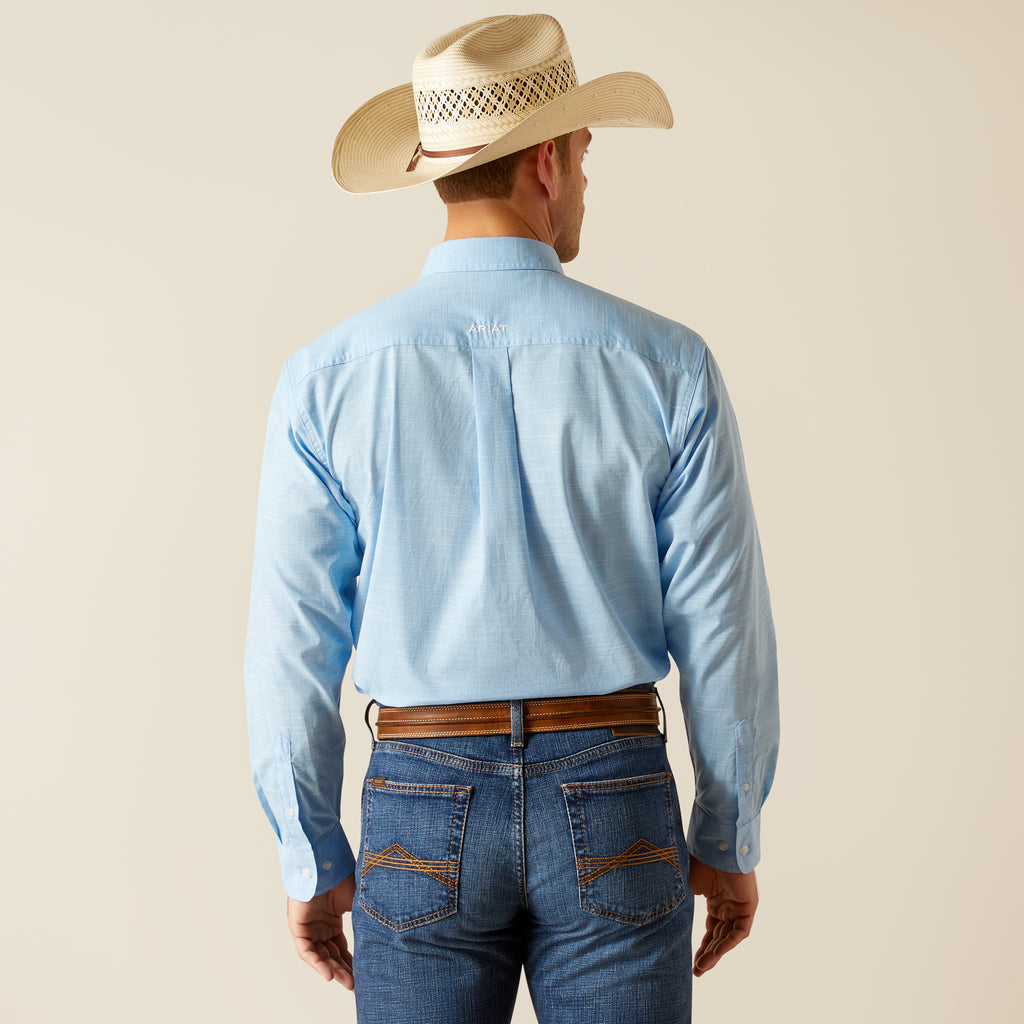 Men's Ariat Solid Slub Classic Fit Button Down Shirt #10051508X