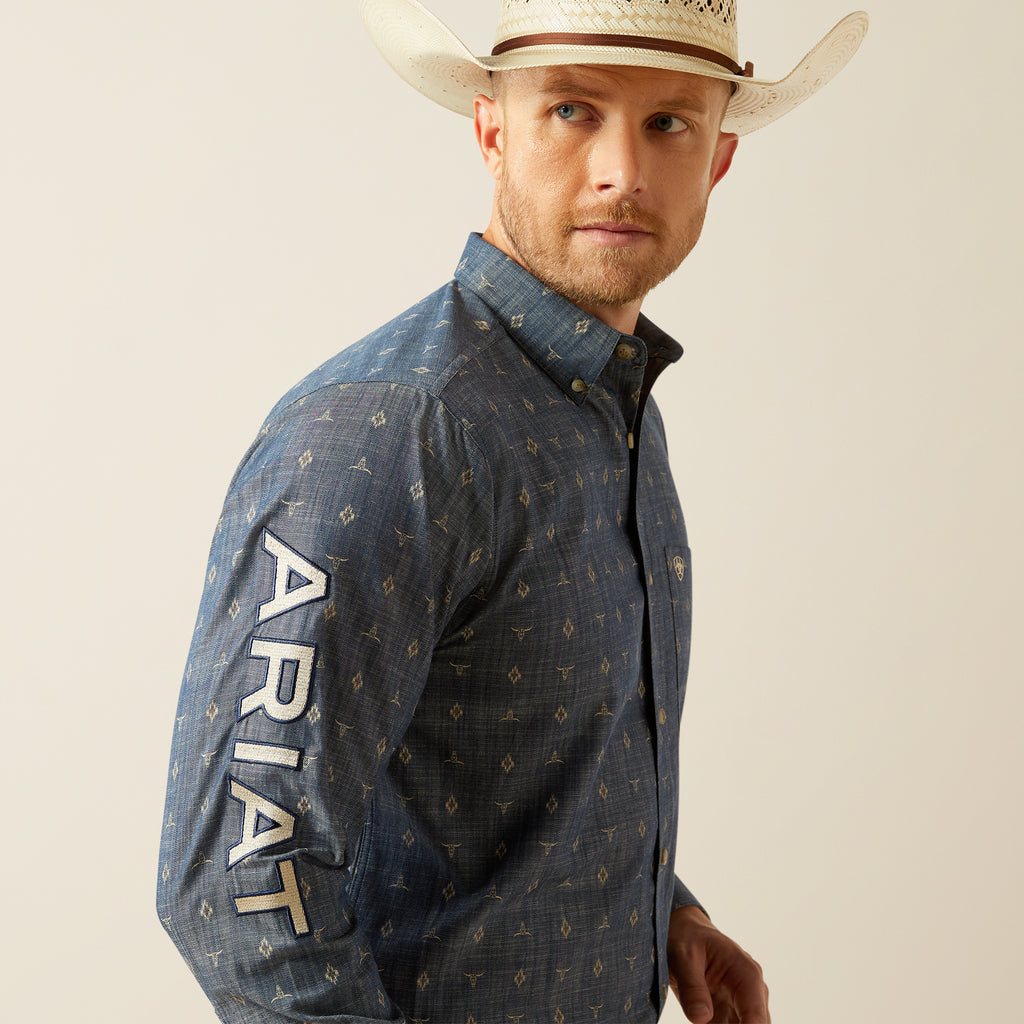 Men's Ariat Team Philibert Classic Fit Button Down Shirt #10054732X