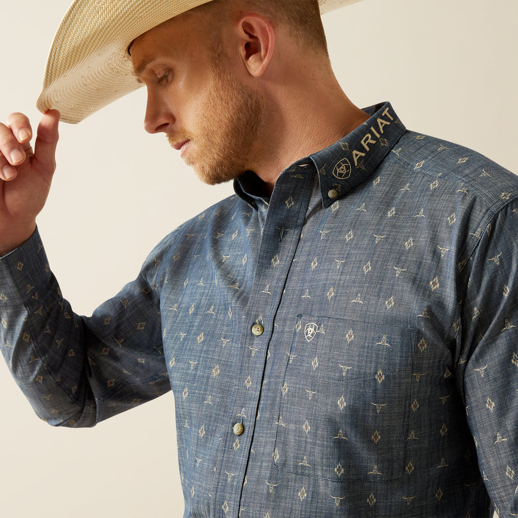 Men's Ariat Team Philibert Classic Fit Button Down Shirt #10054732X