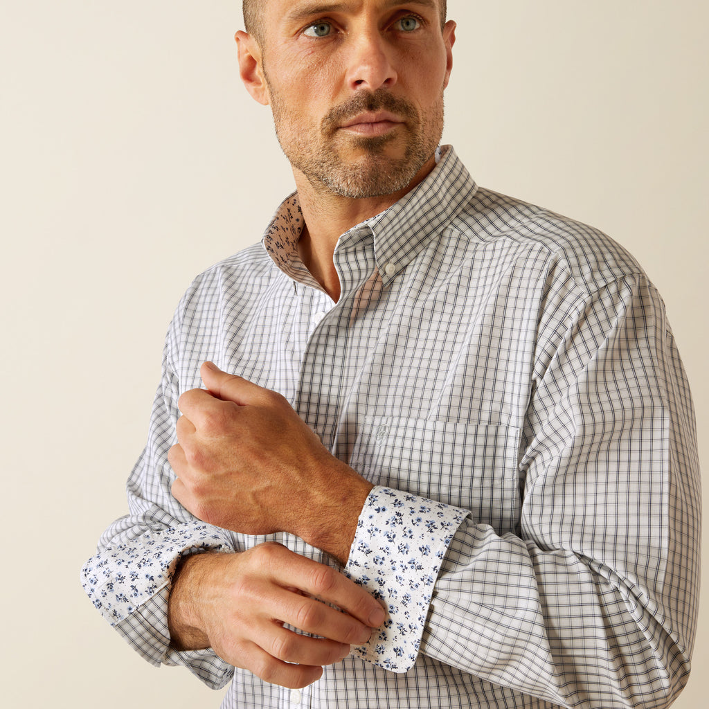 Men's Ariat Wrinkle Free Olsen Classic Fit Button Down Shirt #10054828X