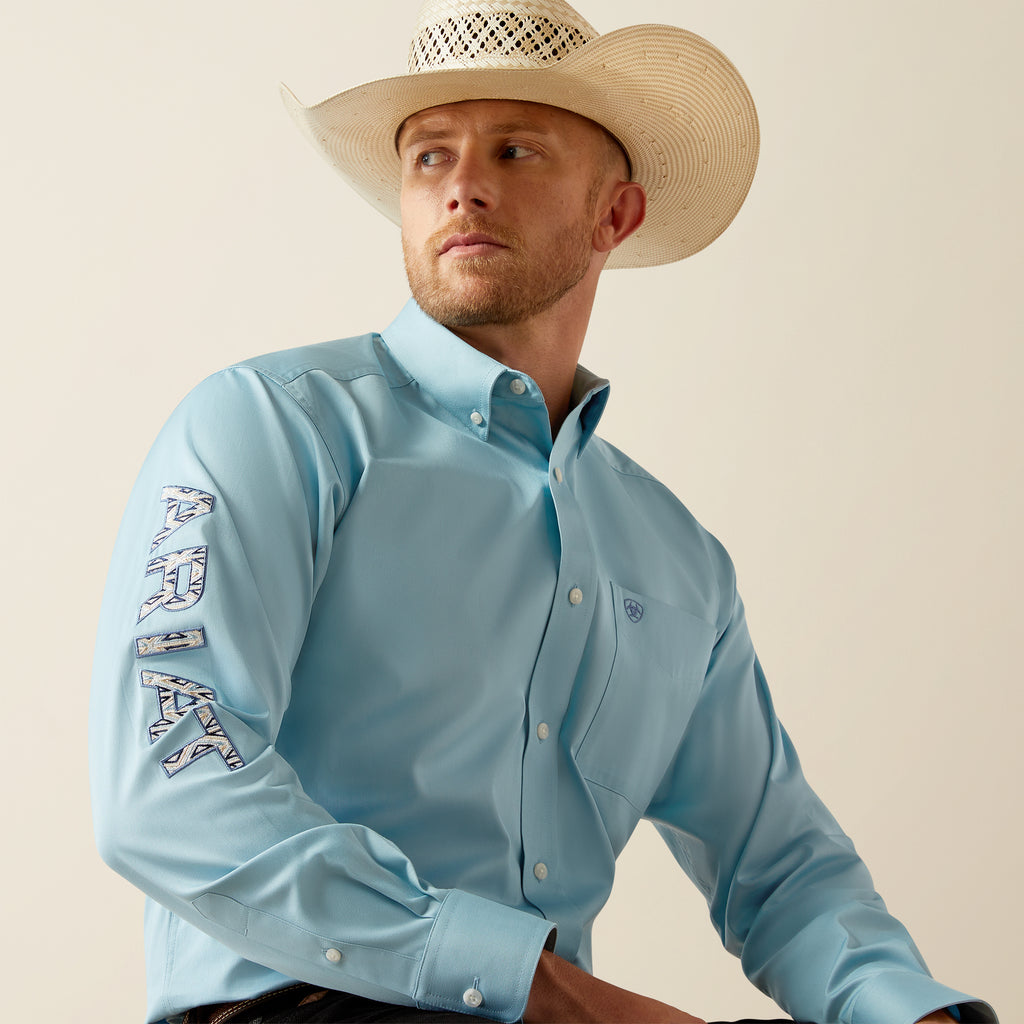 Men's Ariat Team Logo Twill Classic Fit Button Down Shirt #10055235