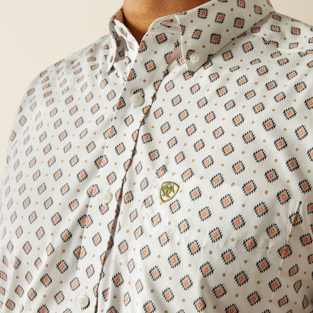 Men's Ariat Wrinkle Free Evan Classic Fit Button Down Shirt #10058742X