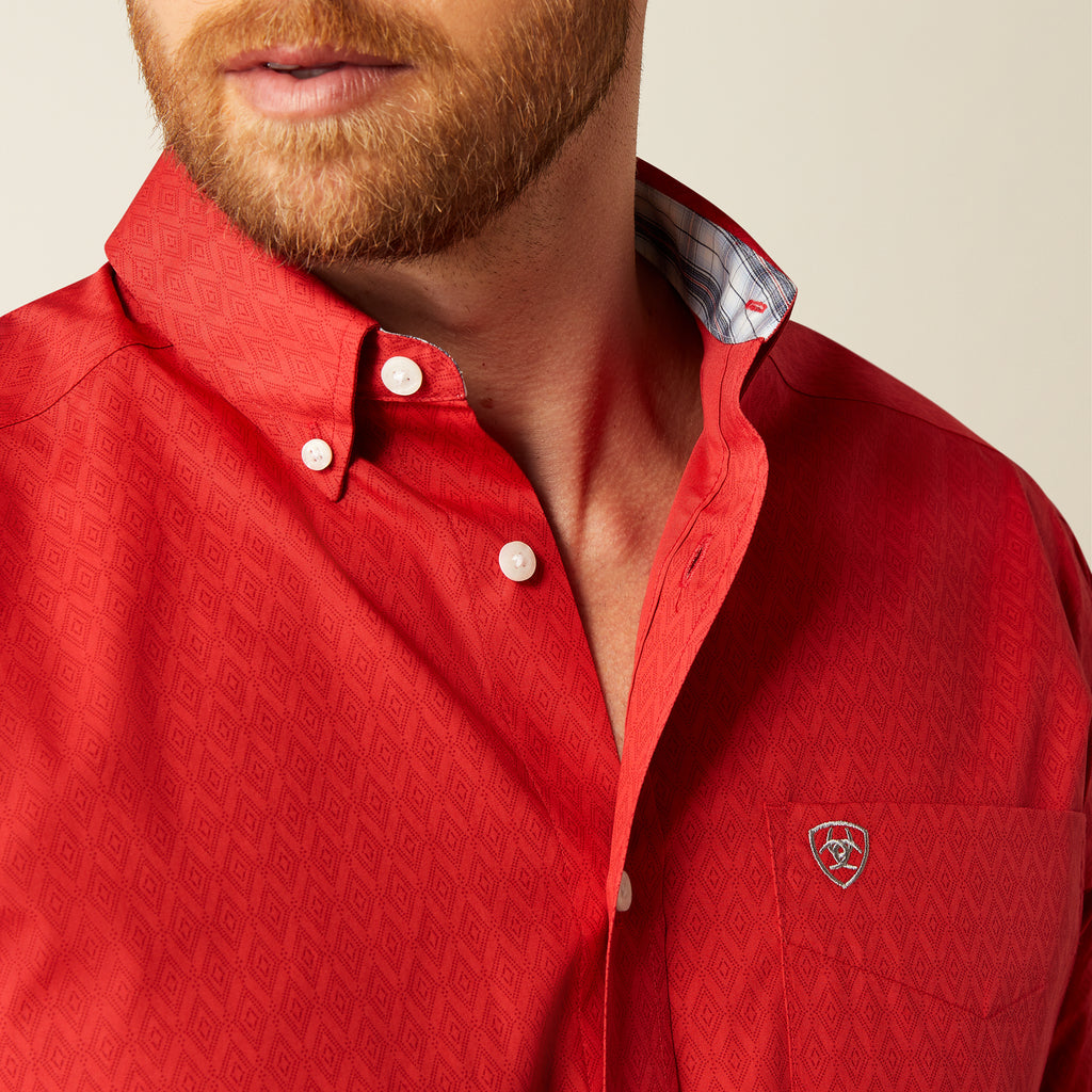 Men's Ariat Wrinkle Free Dangelo Classic Fit Button Down Shirt #10058951X