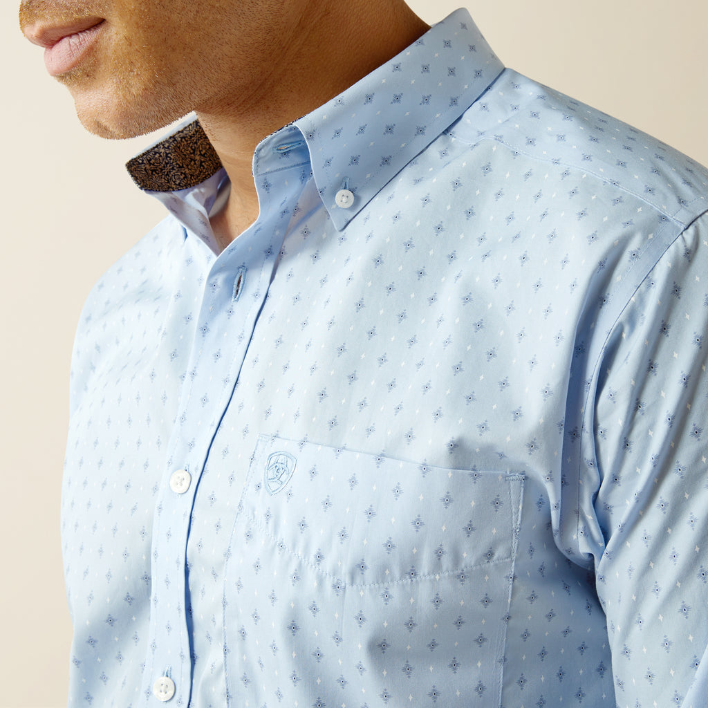 Men's Ariat Wrinkle Free Donte Fitted Button Down Shirt #10058987