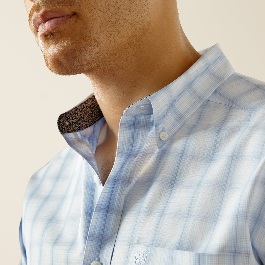 Men's Ariat Wrinkle Free Diego Fitted Button Down Shirt #10058992