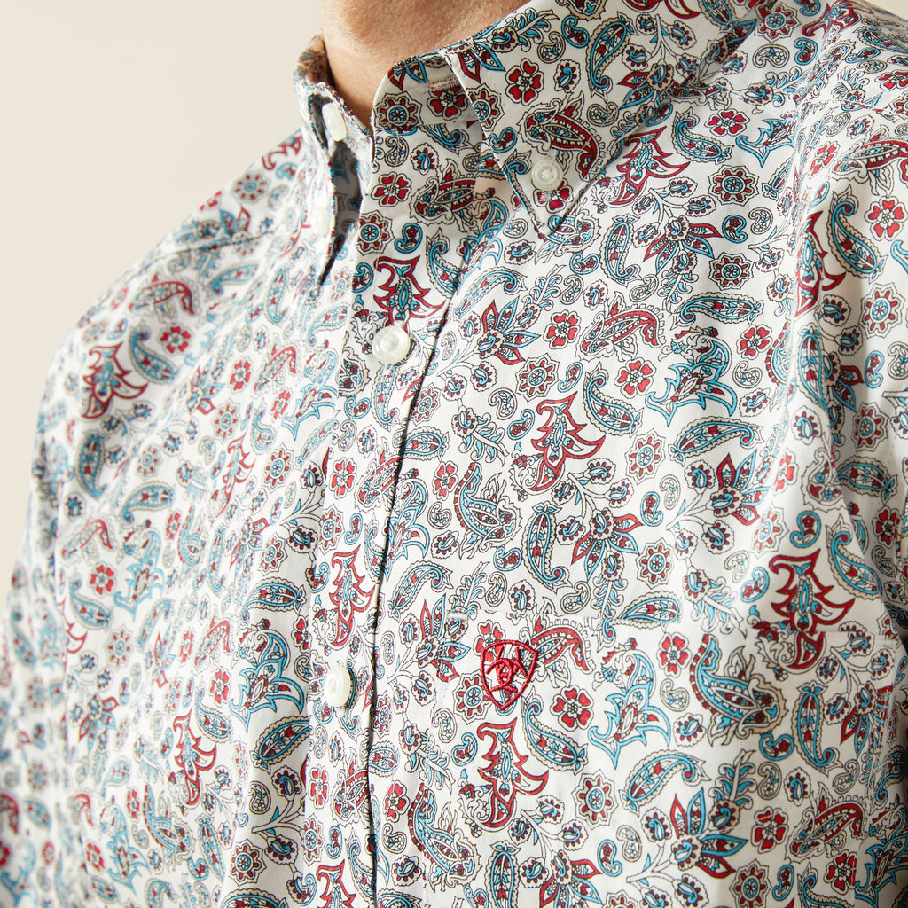 Men's Ariat Stiles Fitted Button Down Shirt #10058996