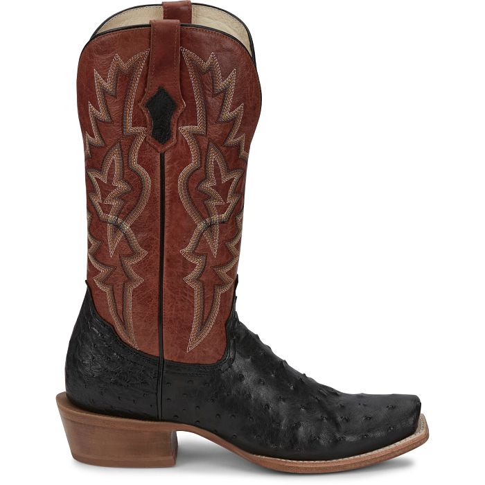 Tony Lama Men s Rylen Full Quill Ostrich Exotic Western Boots Square