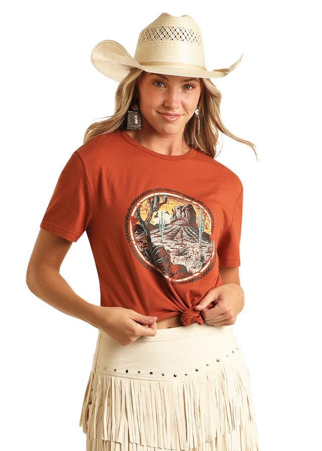 Men's Rock & Roll Cowboy T-Shirt #BU21T04427
