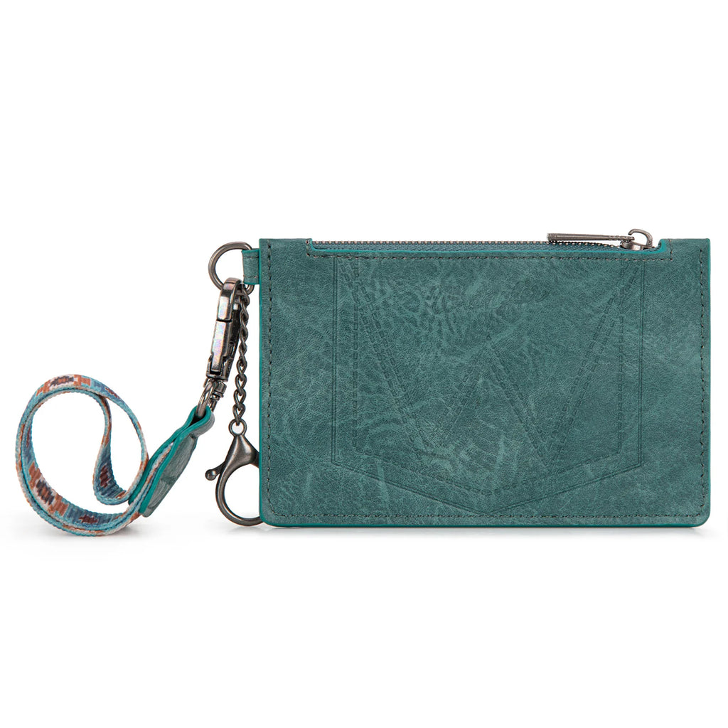Women's Wrangler Key Chain Wristlet Card Wallet #WG137-W0092