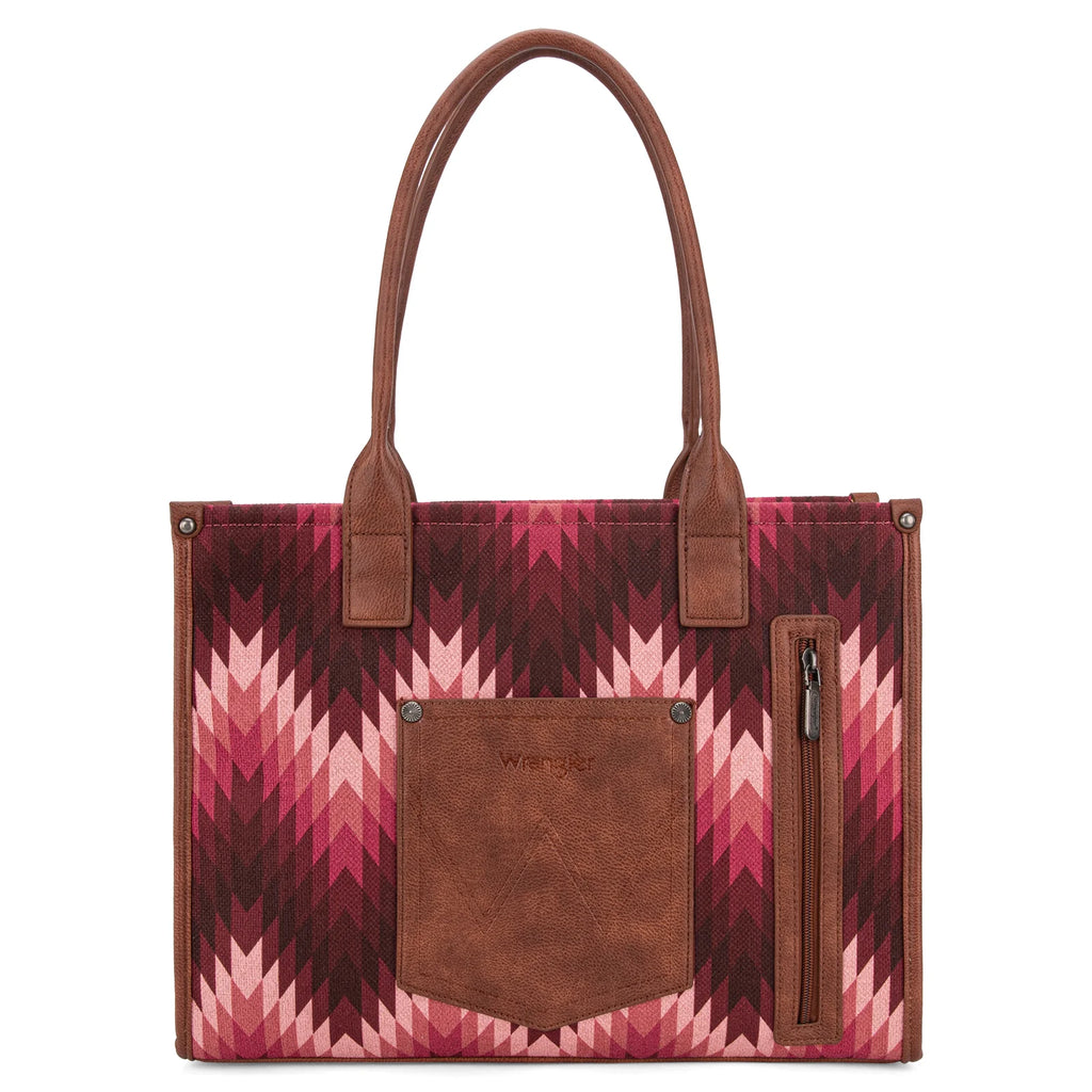 Women's Wrangler Dual Sided Print Concealed Carry Wide Tote #WG2211-8119DPK