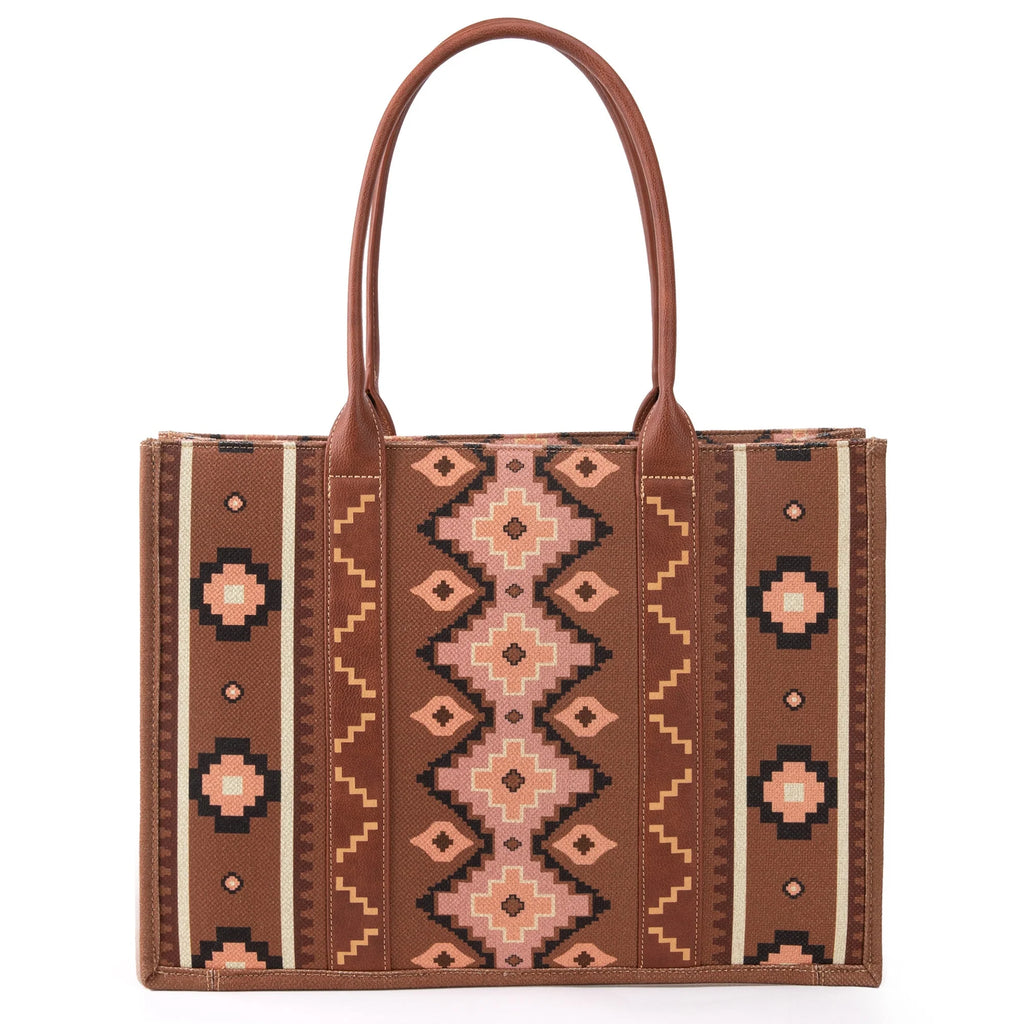 Women's Wrangler Wide Tote #WG2203-8119DBR