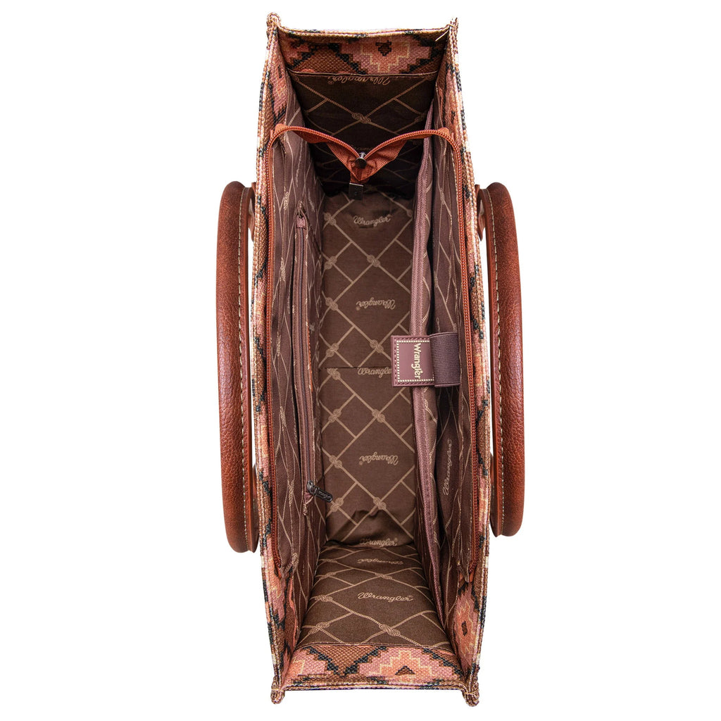 Women's Wrangler Wide Tote #WG2203-8119DBR