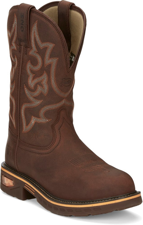 Men's Justin Waterproof Nano Composite Toe Resistor Work Boot