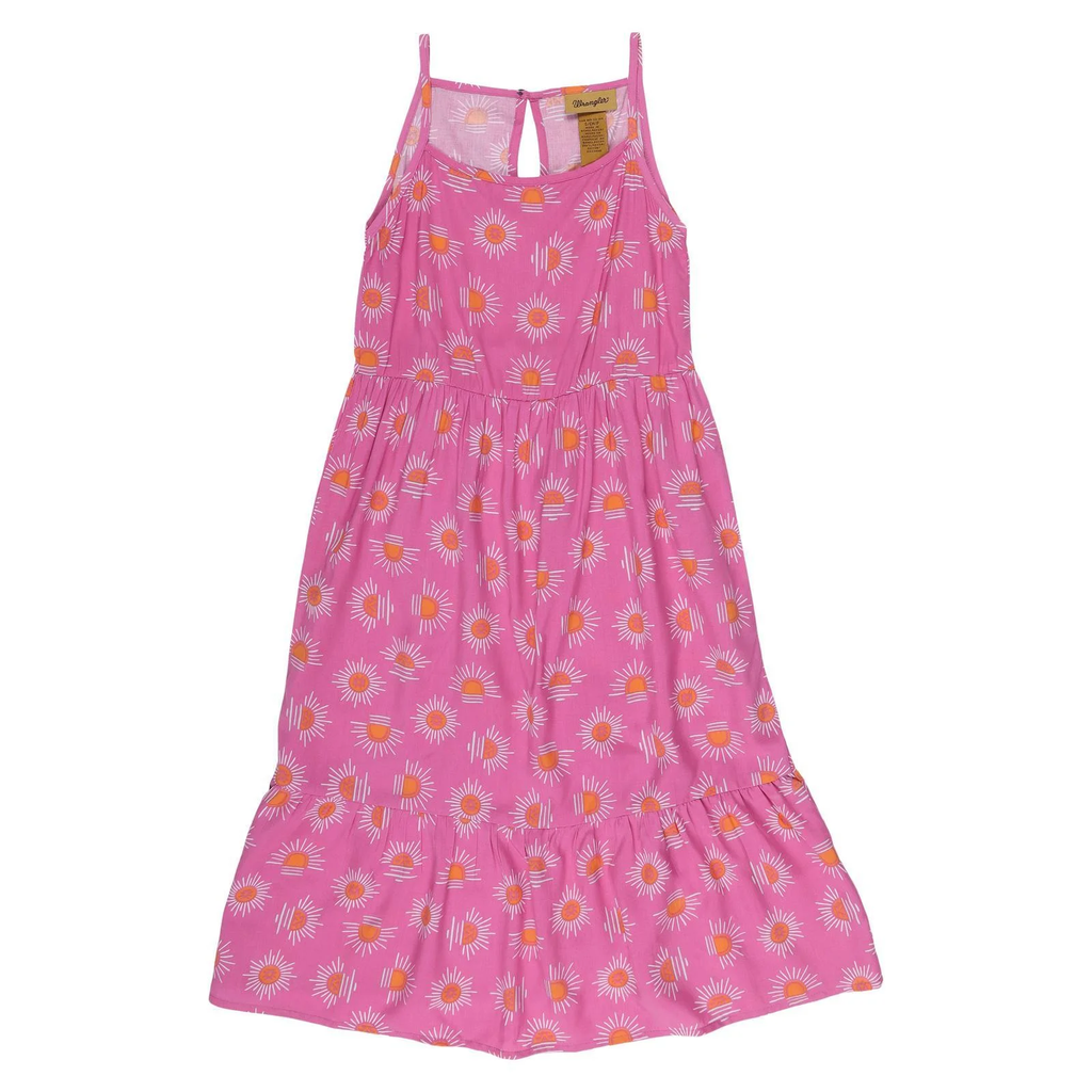 wrangler pink dress Wrangler Pink With Boot Print Long Sleeve Dress 112356564