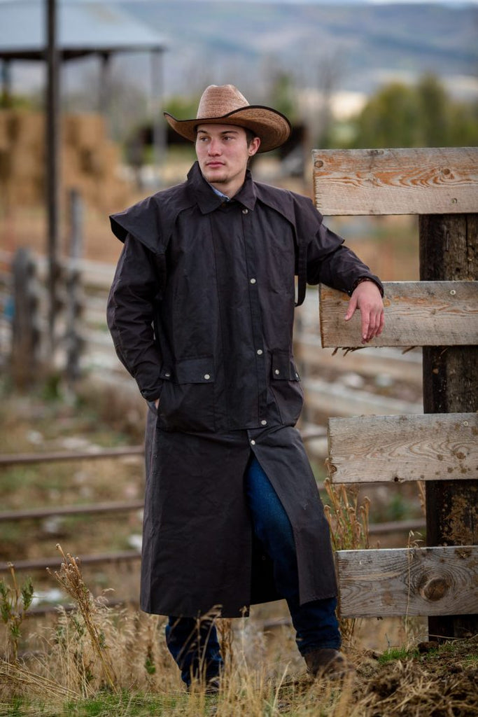 Men's Wyoming Traders Oilskin Riding Duster #OD
