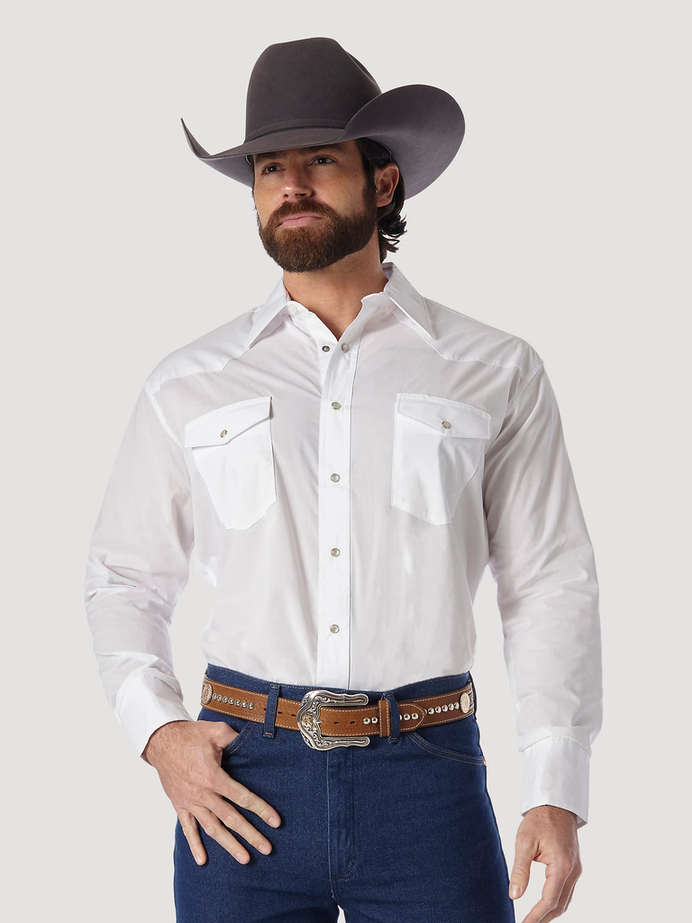 Men's Wrangler Authentic Sport Western Snap Front Shirt #71105WH