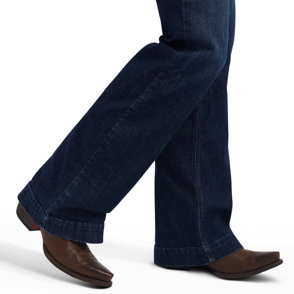 Women's Ariat Trouser Mid Rise Lexie Wide Leg Jean #10042219X-C