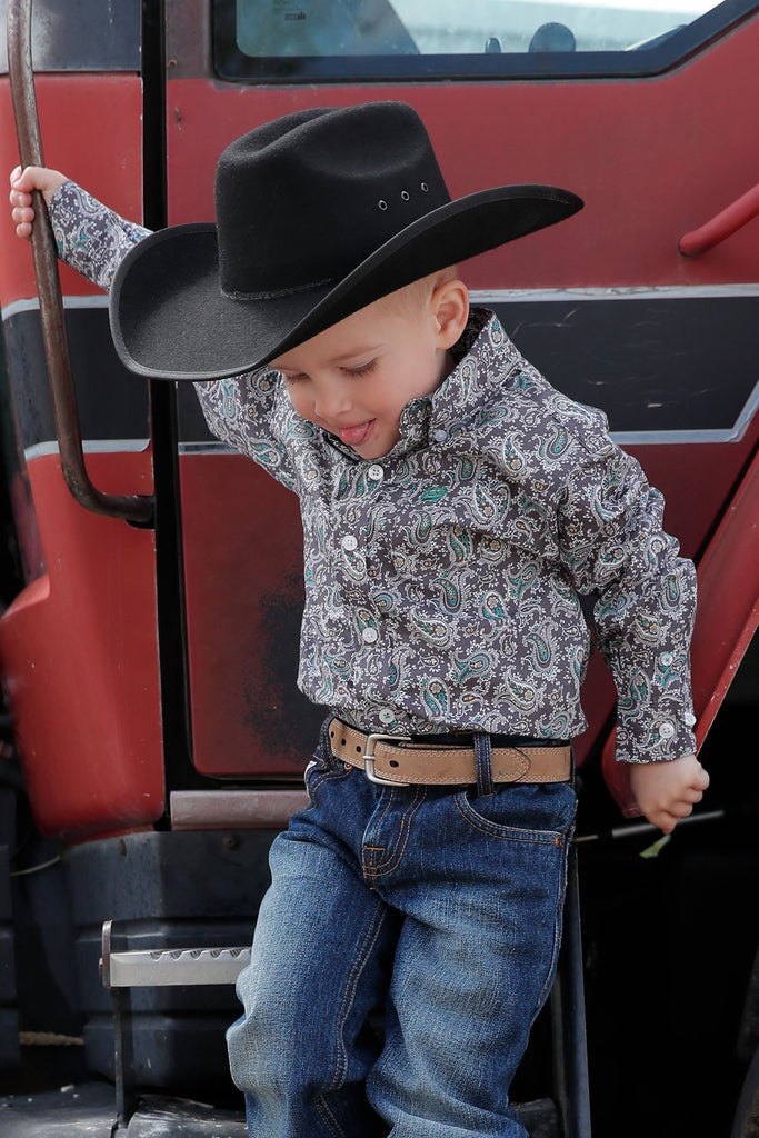 Toddler Boy's Cinch Button Down Shirt #MTW7061317