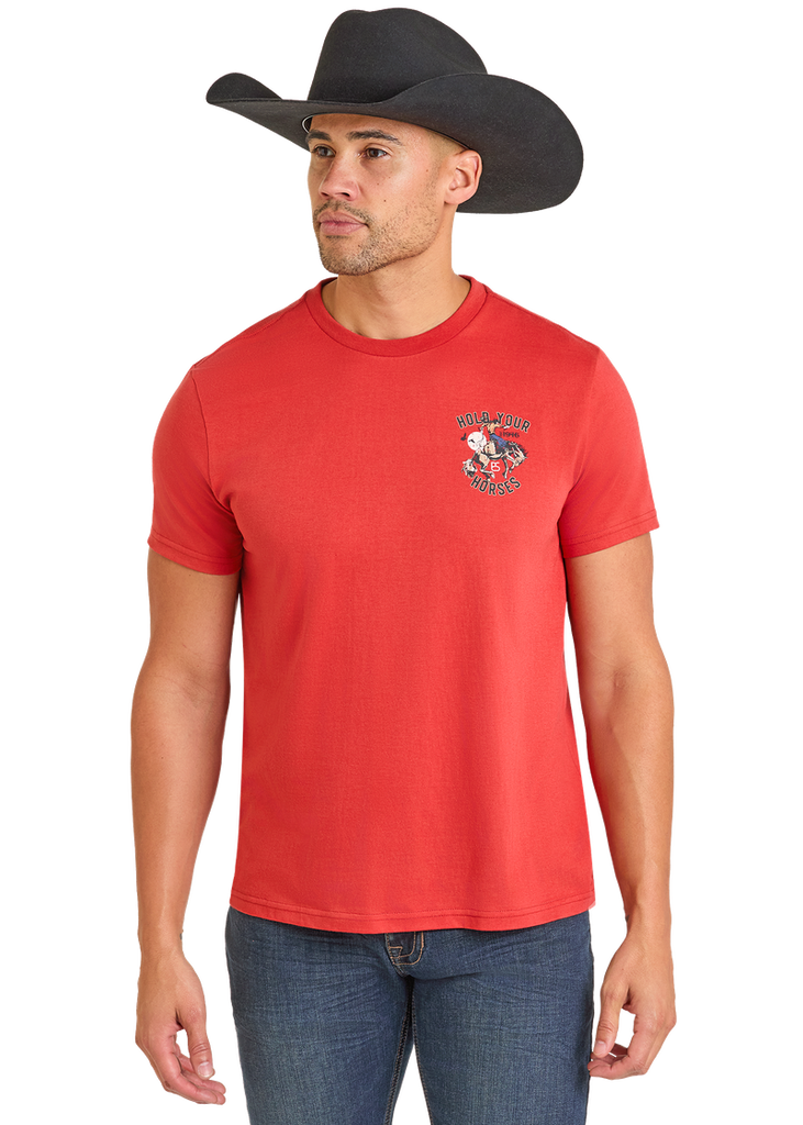 Men's Rock & Roll Cowboy T-Shirt #PU21T06935