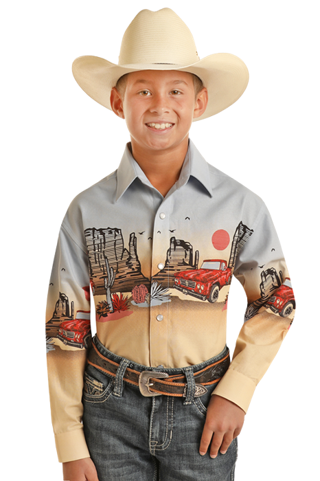 Boy's Panhandle Snap Front Shirt #SBN2S03209