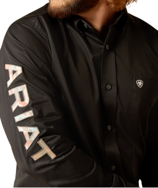 Men's Ariat Team Logo Twill Fitted Shirt #10048714