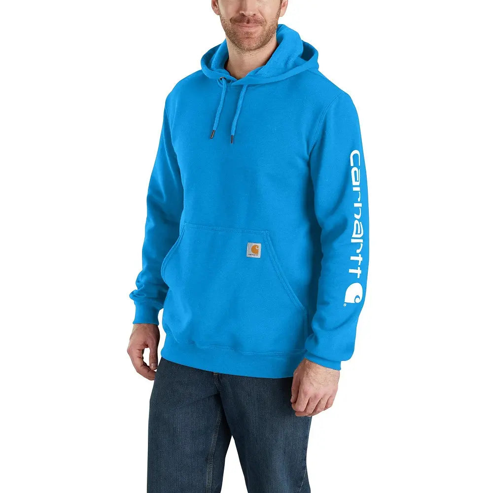 Men's Carhartt Loose Fit Midweight Logo Sleeve Hoodie #K288