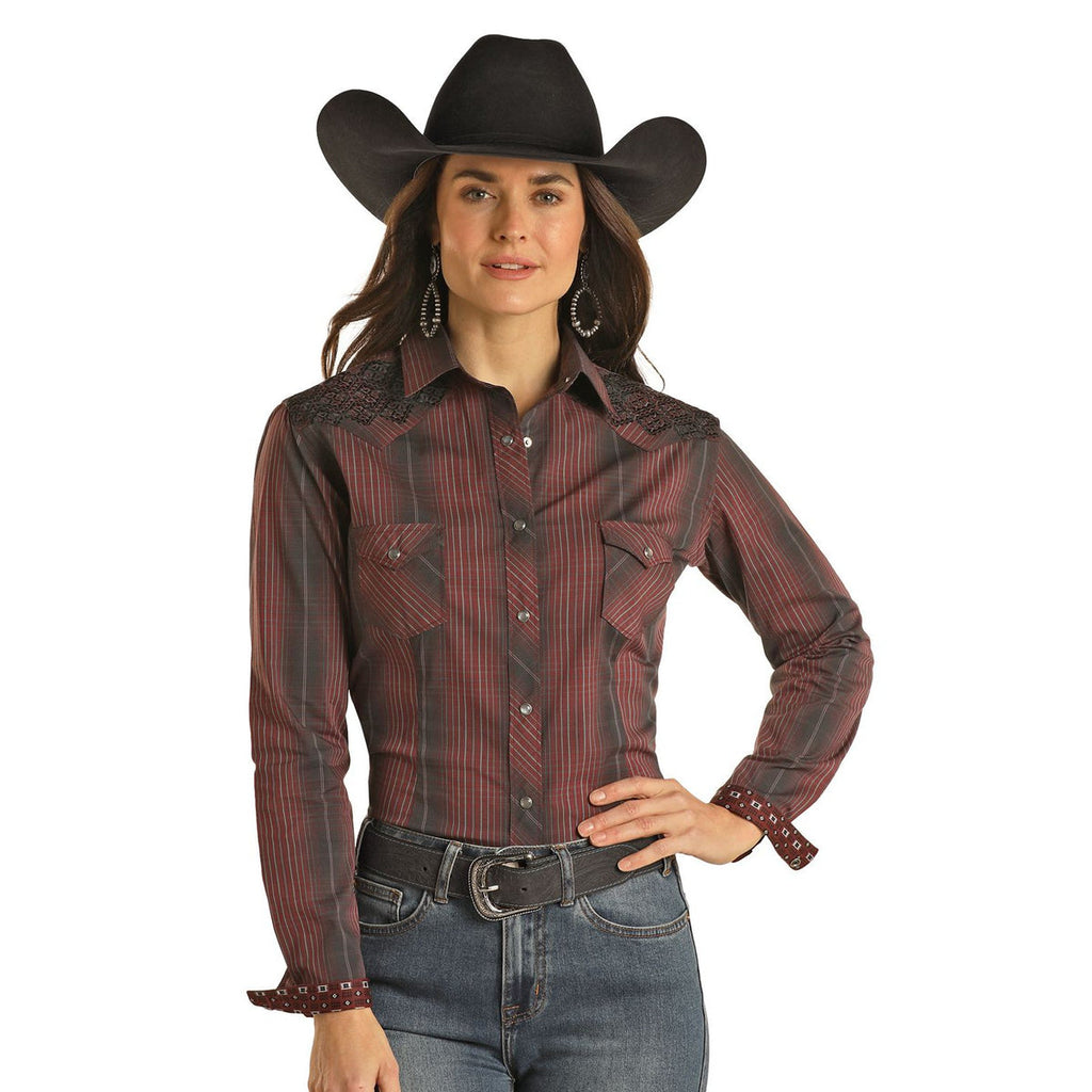 Women's Rock & Roll Cowgirl Snap Front Shirt #RWN2S02824