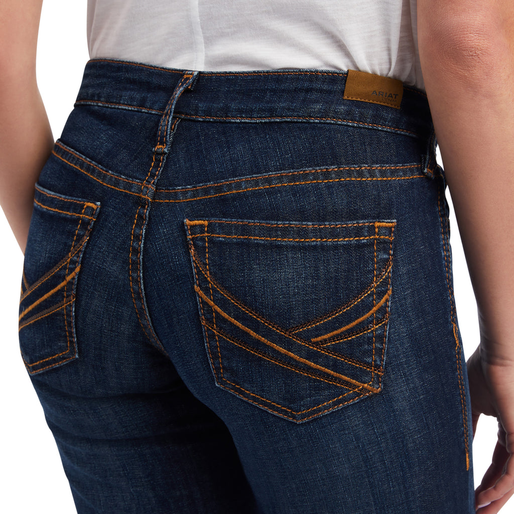 Women's Ariat Trouser Mid Rise Lexie Wide Leg Jean #10042219X-C
