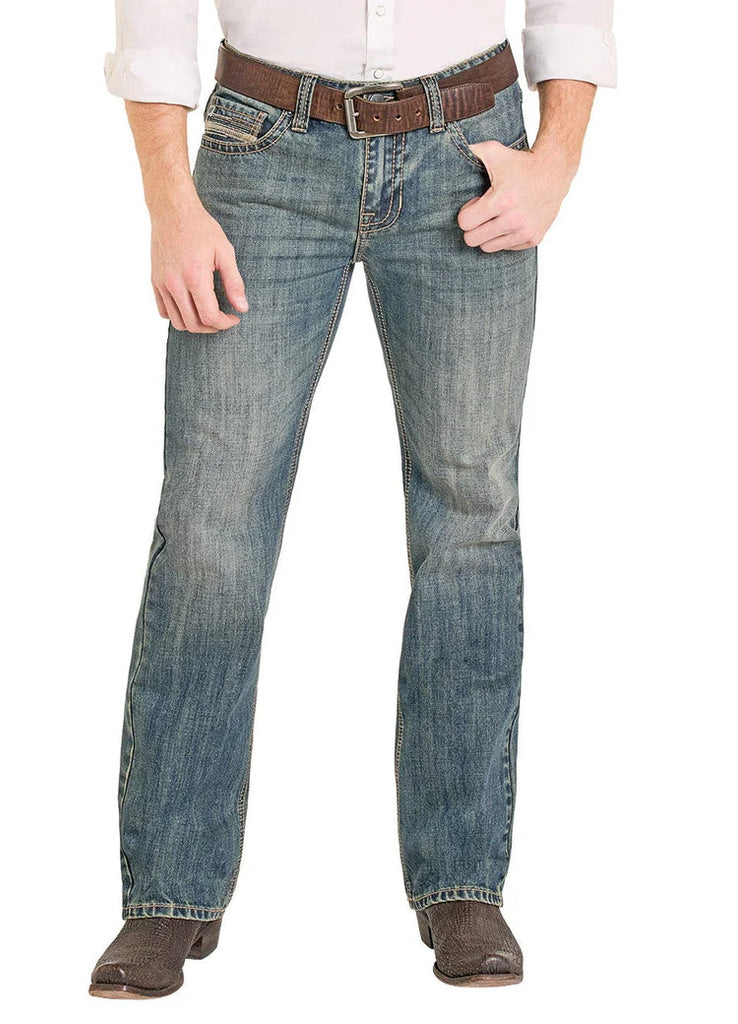 Men's Rock & Roll Cowboy Regular Fit Straight Leg Jean #BM1PD08012