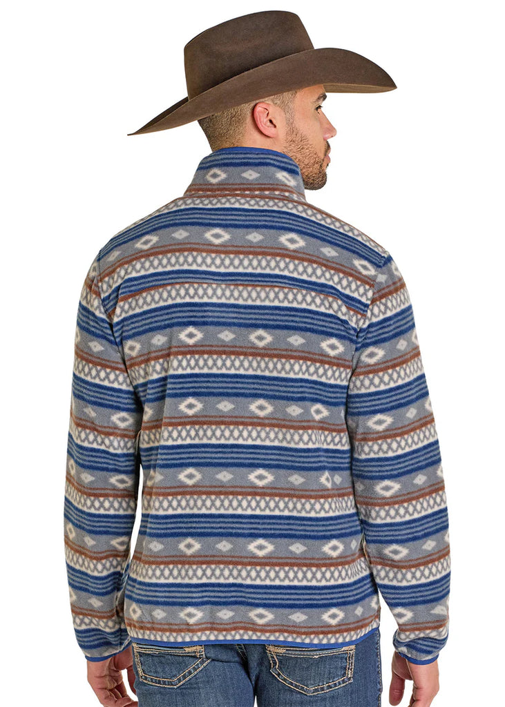 Men's Rock & Roll Cowboy Fleece Pullover #BM91T07719