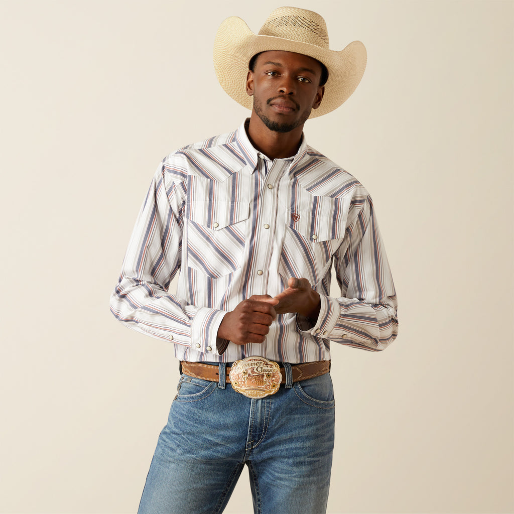 Men's Ariat Pro Series Warrick Classic Fit Snap Front Shirt #10058757