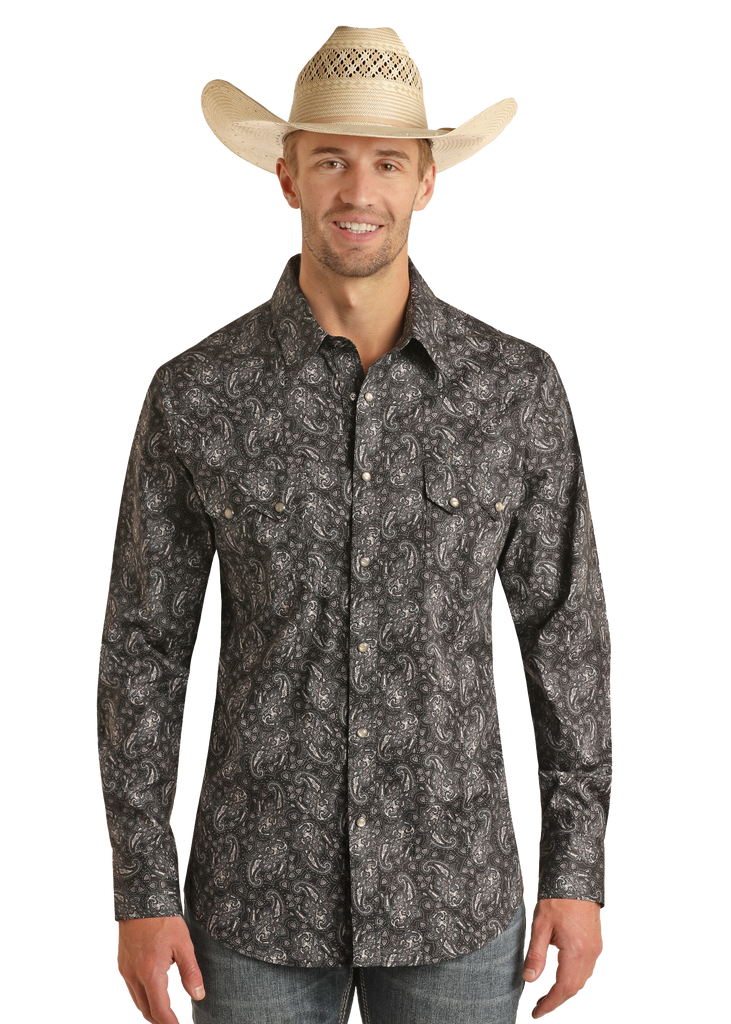 Men's Rock & Roll Cowboy Snap Front Shirt #BMN2S03933