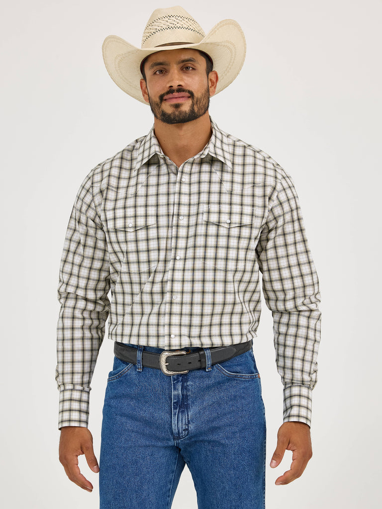 Men's Wrangler Wrinkle Resist Snap Front Shirt #112365850