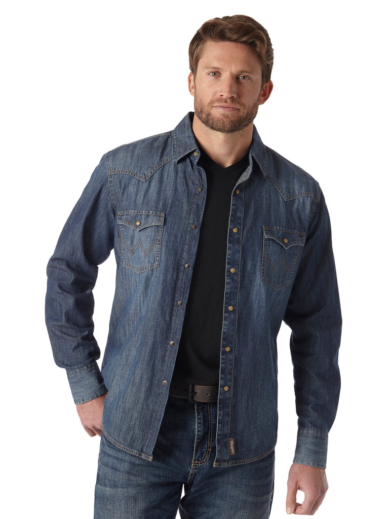 Men's Wrangler Retro Snap Front Shirt #MVR458DX (Big and Tall)