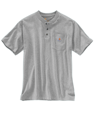 Men's Carhartt Loose Fit Heavyweight Pocket Henley T-Shirt #K84