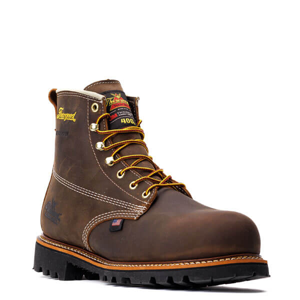 Men's Throrgood American Legacy Waterproof Insulated Nano Safety Toe Work Boot #804-4514