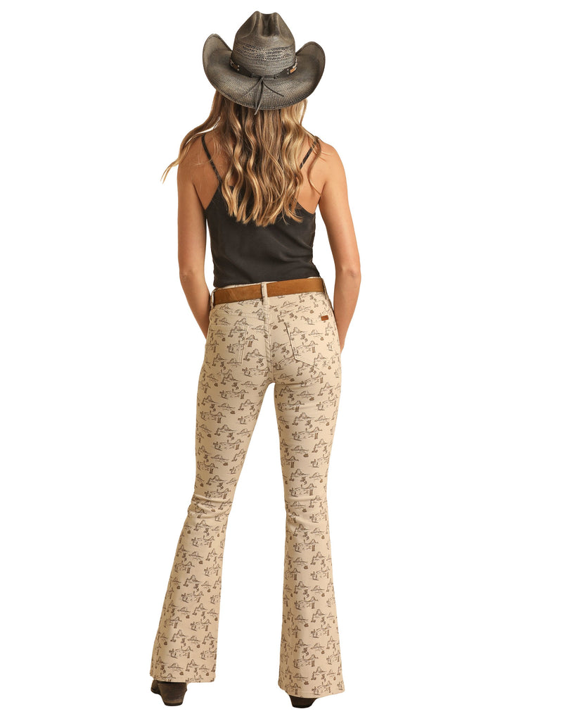 Women's Rock & Roll Cowgirl Flare Jean #BW6PD03535