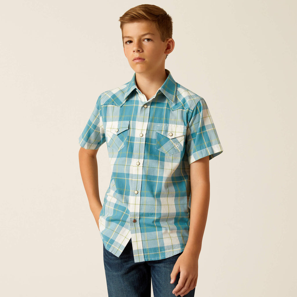 Boy's Ariat Harry Retro Fit Snap Front Shirt #10051405