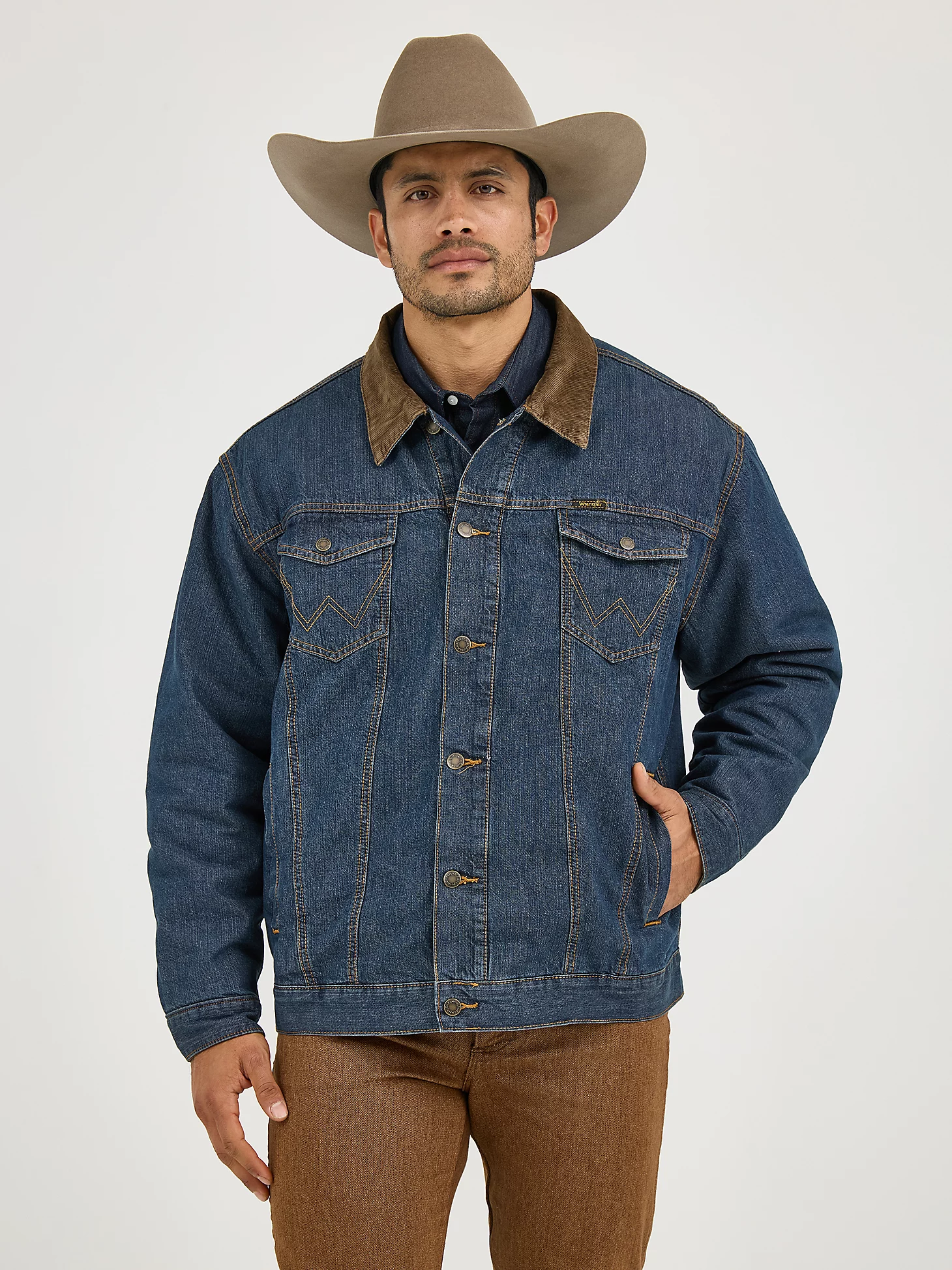 Men's Wrangler Blanket Lined Denim Jacket #74265RT | High Country