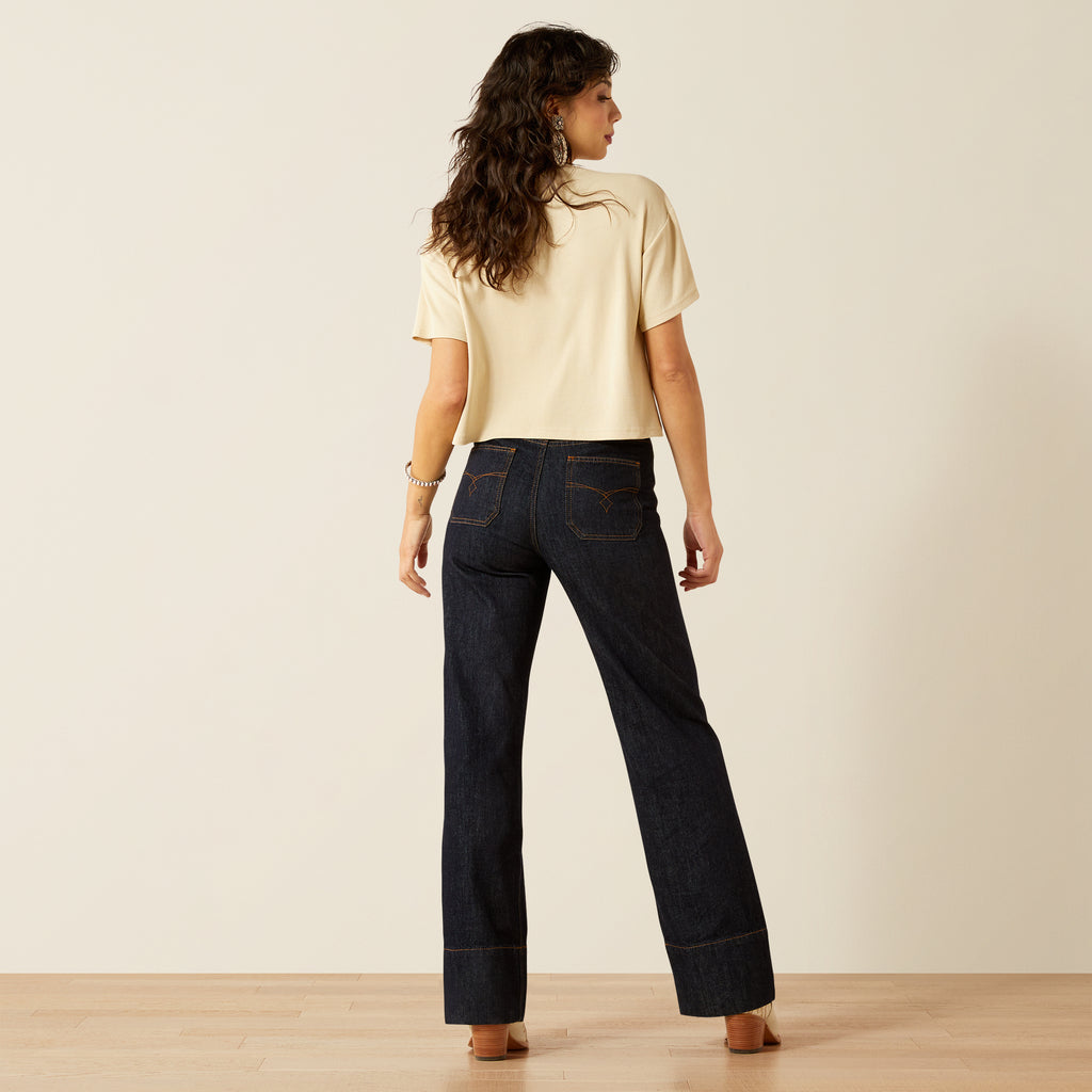 Women's Ariat Ultra High Rise Tomboy Western Utility Wide Leg Jean #10061760