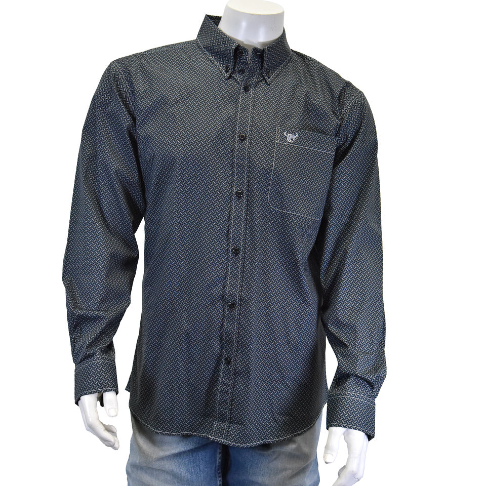 Men's Cowboy Hardware Button Down Shirt #125623