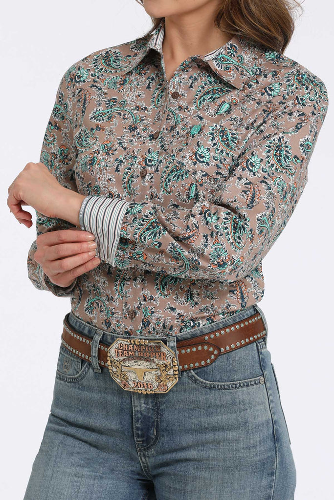 Women's Cinch Button Down Shirt #MSW9164246