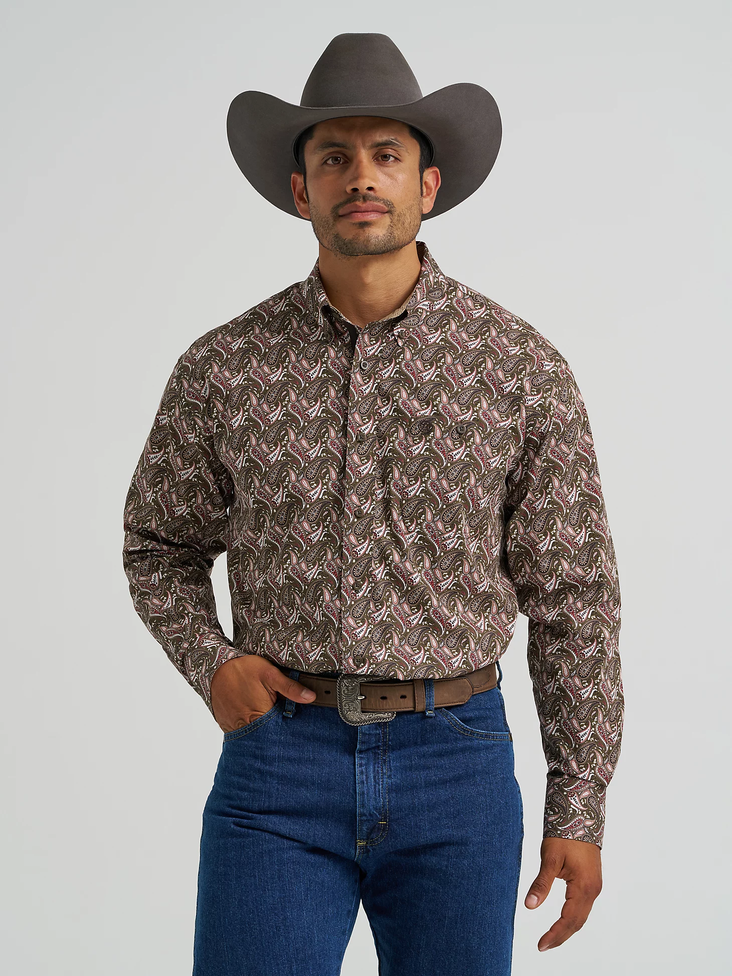 Men's Wrangler George Strait Button Down Shirt #112368230 | High Country Western Wear Men's Wrangler George Strait Button Down Shirt #112368230 | High Country Western Wear
