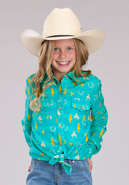 Girl's Roper Snap Front Shirt #03-080-0590-4072 | High Country Western Wear