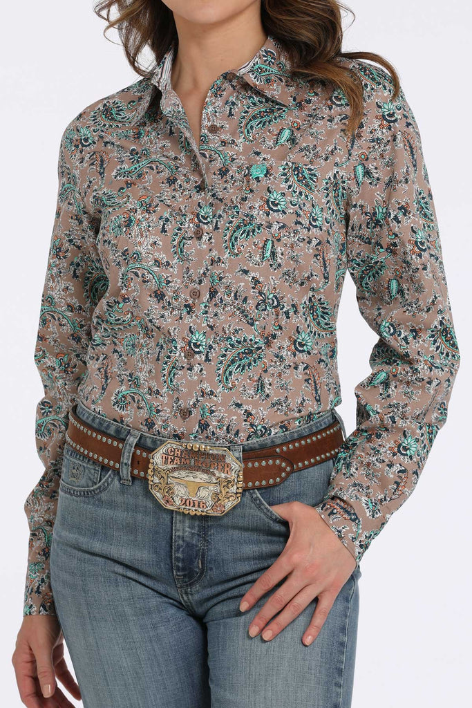 Women's Cinch Button Down Shirt #MSW9164246