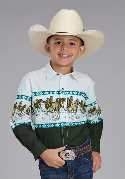 Boy's Roper Snap Front Shirt #03-030-0421-0401