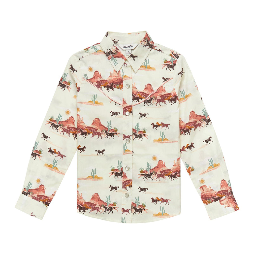 Girl's Wrangler Snap Front Shirt #112353033