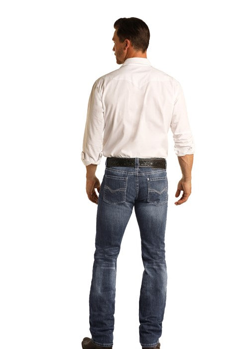 Men's Rock & Roll Cowboy Slim Fit Bootcut Jean #M1R3482