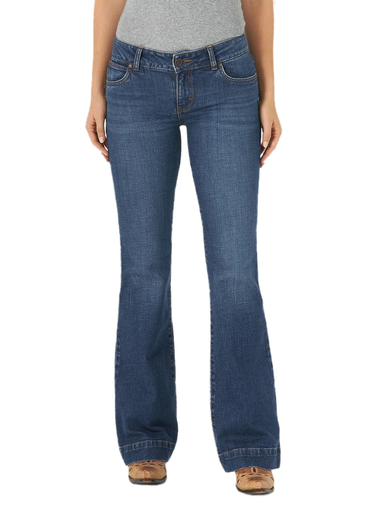 Women's Wrangler Mid Rise Trouser Jean #09MWWYF