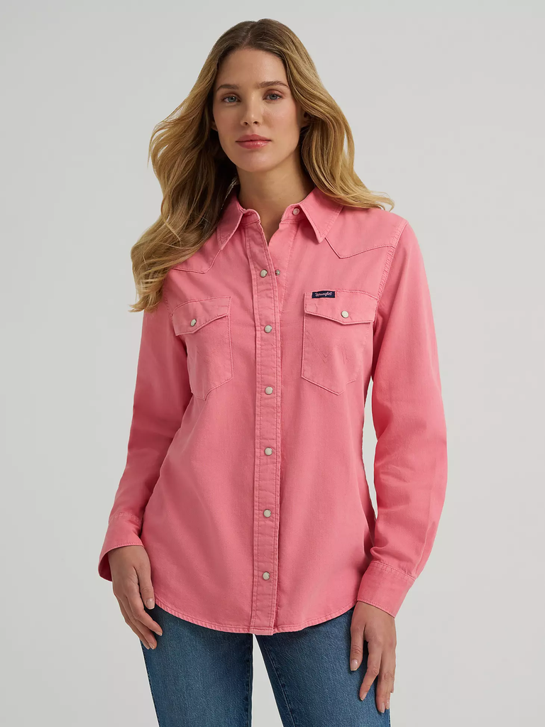 Women's Wrangler Slim Western Snap Front Shirt #112375182 | High